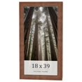 thumbnail image 1 of 18x39 Frame Brown Farmhouse Solid Wood Picture Frame Width 1.5 Inches | Interior Frame Depth 0.5, 1 of 8