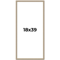 18x39 Frame Silver Real Wood Picture Frame Width 0.75 Inches | Interior Frame Depth 0.5 Inches |