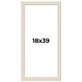thumbnail image 1 of 18x39 Frame White Real Wood Picture Frame Width 1.75 inches | Interior Frame Depth 0.5 inches |, 1 of 8