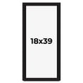 thumbnail image 1 of 18x39 Shadow Box Black Solid Wood Display Picture Frame | 1 Inch Rabbet Depth | | 1.375 Inch, 1 of 4
