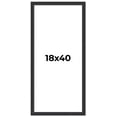 thumbnail image 1 of 18x40 Frame Black Real Wood Picture Frame Width 1.25 Inches | Interior Frame Depth 0.5 Inches |, 1 of 8