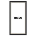 thumbnail image 1 of 18x40 Frame Black Real Wood Picture Frame Width 2.25 Inches | Interior Frame Depth 0.5 Inches |, 1 of 8