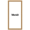 thumbnail image 1 of 18x40 Frame Gold Real Wood Picture Frame Width 1.5 inches | Interior Frame Depth 0.5 inches |, 1 of 8