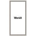thumbnail image 1 of 18x40 Frame Grey Real Wood Picture Frame Width 1.25 inches | Interior Frame Depth 0.5 inches | Hans, 1 of 8