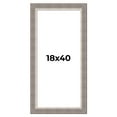 thumbnail image 1 of 18x40 Frame Grey Real Wood Picture Frame Width 2.75 Inches | Interior Frame Depth 0.5 Inches |, 1 of 8