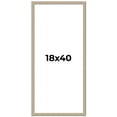 thumbnail image 1 of 18x40 Frame Grey Solid Wood Picture Frame Width 1 Inches | Interior Frame Depth 0.5 Inches |, 1 of 8