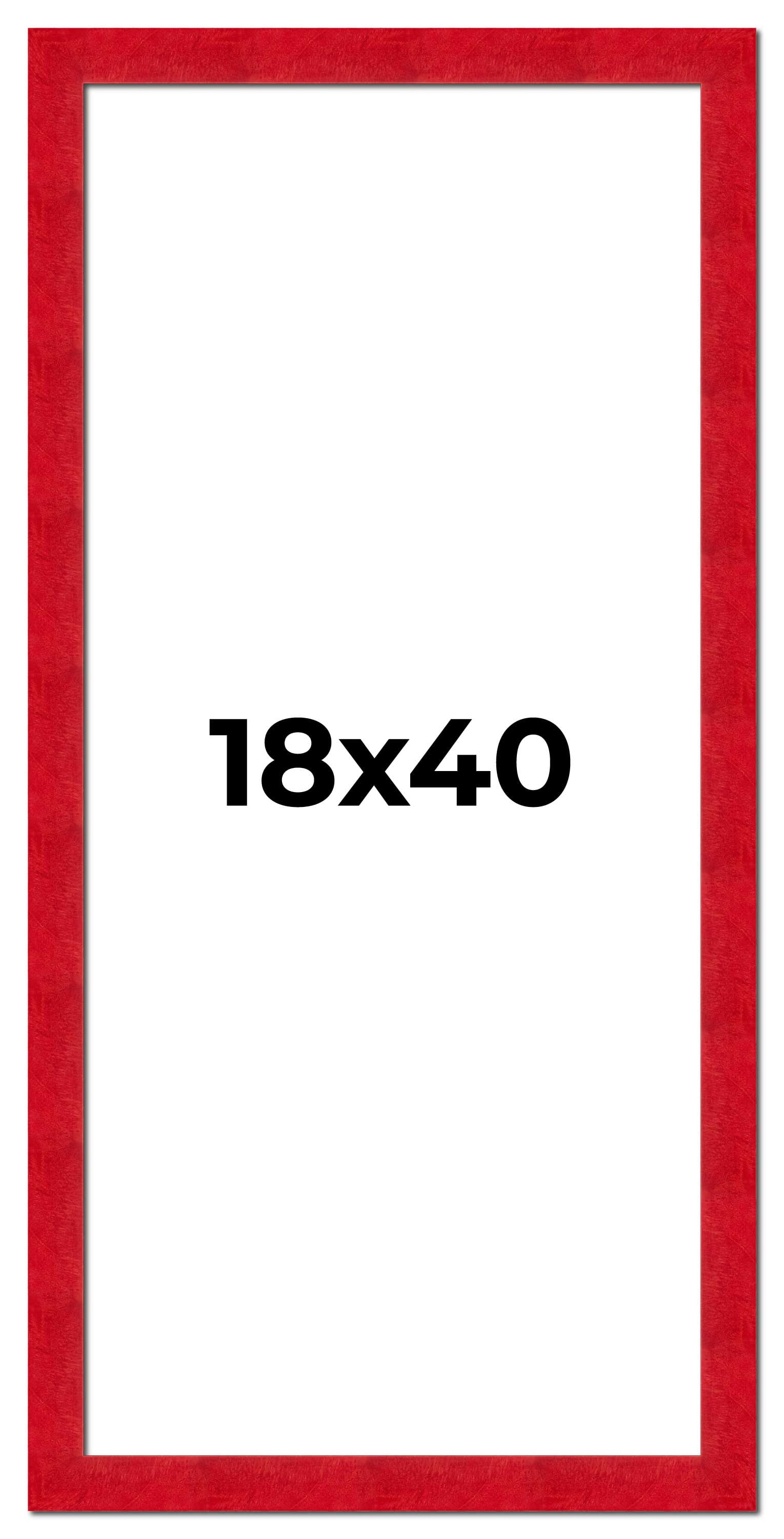 18x40 Frame Red Burl Solid Wood Picture Frame Width 1.75 Inches ...
