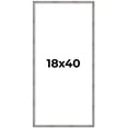 thumbnail image 1 of 18x40 Frame Silver Grey Distressed Solid Wood Picture Frame | 0.75 Inch Moulding Width | Interior, 1 of 8