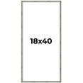 thumbnail image 1 of 18x40 Frame Silver Picture Frame - Complete Modern Photo Frame Includes UV Acrylic Shatter Guard, 1 of 8