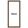 thumbnail image 1 of 18x42 Frame Gold Brown Plein Air Vintage Solid Wood Picture Frame | 1.75 Inches Moulding Width |, 1 of 8