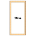 thumbnail image 1 of 18x42 Frame Gold Plein Aire Solid Wood Picture Frame Width 2 Inches | Interior Frame Depth 0.5, 1 of 8