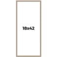 thumbnail image 1 of 18x42 Frame Silver Real Wood Picture Frame Width 0.75 Inches | Interior Frame Depth 0.5 Inches |, 1 of 8