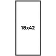 thumbnail image 1 of 18x42 Rustic Brown Real Wood Picture Frame Width 0.75 inches | Interior Frame Depth 0.5 inches |, 1 of 8
