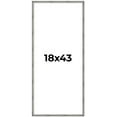 thumbnail image 1 of 18x43 Frame Silver Picture Frame - Complete Modern Photo Frame Includes UV Acrylic Shatter Guard, 1 of 8