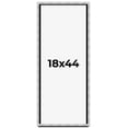 thumbnail image 1 of 18x44 Frame Brushed Silver Solid Wood Picture Frame | 0.75 Inch Moulding Width | Rabbet Depth 0.75, 1 of 5