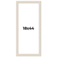 thumbnail image 1 of 18x44 Frame White Real Wood Picture Frame Width 1.75 inches | Interior Frame Depth 0.5 inches |, 1 of 8