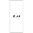 thumbnail image 1 of 18x45 Frame White Scuffed Rustic Solid Wood Picture Frame | 0.75 Inch Moulding Width| Includes UV, 1 of 8