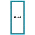 thumbnail image 1 of 18x48 Frame Blue Teal Burl Wood Picture Frame | 1.75 Inch Moulding Width | Interior Frame Depth 0.5, 1 of 8