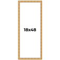 thumbnail image 1 of 18x48 Frame Gold Rustic Solid Wood Picture Frame | 1.25 Inch Wide Moulding | Rustique Gold, 1 of 8