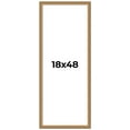 thumbnail image 1 of 18x48 Frame Gold Solid Wood Picture Frame Width 1.25 Inches | Interior Frame Depth 0.375 Inches |, 1 of 8