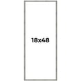 thumbnail image 1 of 18x48 Frame Silver Grey Distressed Solid Wood Picture Frame | 0.75 Inch Moulding Width | Interior, 1 of 8