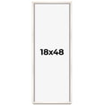 thumbnail image 1 of 18x48 Frame White Wash Solid Wood Picture Frame | 0.8125 Inch Moulding Width | Includes UV Acrylic, 1 of 8