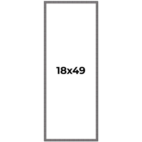 18x49 Frame Slate Blue Distressed Rustic Solid Wood Picture Frame | 0.75 Inch Moulding Width |