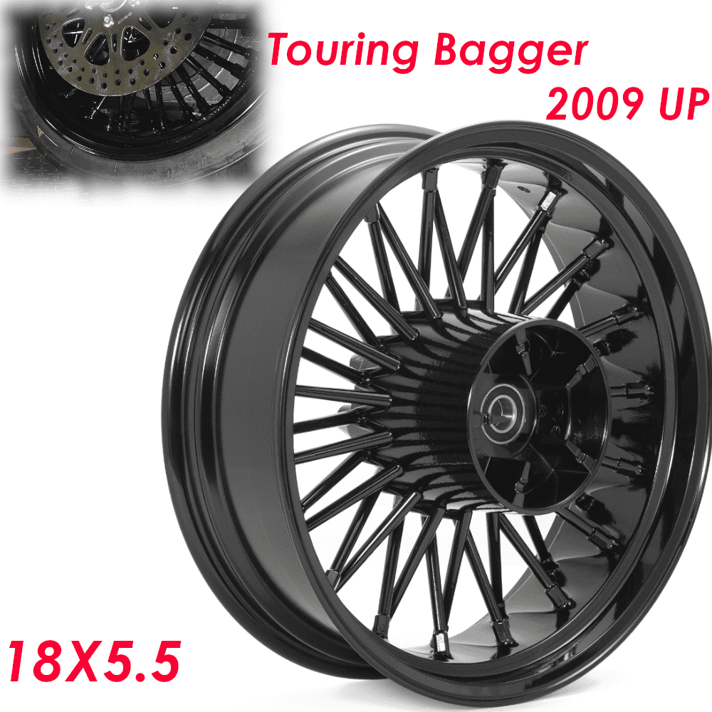 16 16x5.5 36 Fat Spoke Rear Wheel Rm for Harley Tourng Road Glde 09