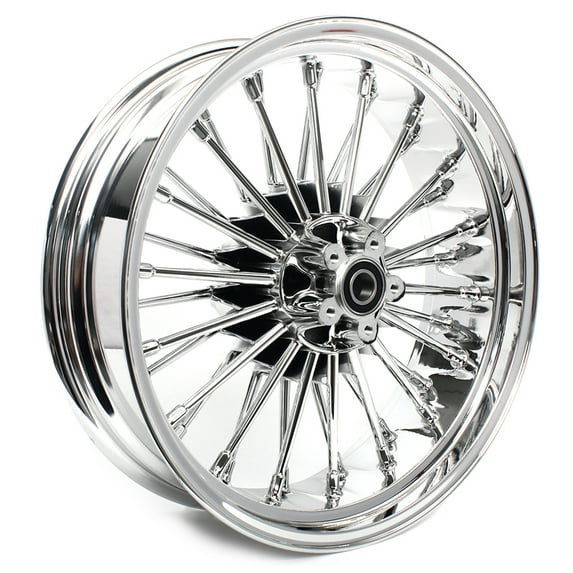 18x5.5 Fat Spoke Rear Wheel Rim for Harley Dyna Fat Bob FXDF FXDL Street Bob FXDB Wide Glide FXDWG 2006-2017 Fat Boy FLSTF 2007-2017 Fat Boy Lo FLSTFB 2010-2017 Night Train FXSTB 06-09 Softail FLSTN