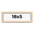 thumbnail image 1 of 18x5 Frame Beige Real Wood Picture Frame Width 0.75 inches | Interior Frame Depth 0.5 inches |, 1 of 8