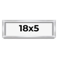 thumbnail image 1 of 18x5 Frame Silver Whitewashed Wood Grain Solid Wood Shadow Box | 0.75 Inch Moulding Width | 0.75, 1 of 8