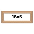 thumbnail image 1 of 18x5 IN Frame Charleston Honey Brown Solid Wood Picture Frame Width 1.75 Inches | Interior Depth, 1 of 8