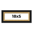 thumbnail image 1 of 18x5 IN Frame Gold Real Wood Picture Frame Width 2.25 Inches | Interior Frame Depth 0.5 Inches |, 1 of 8