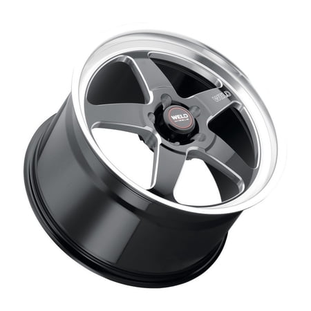 18x5 WELD Performance S155 Ventura Drag Gloss Black Milled Wheel 5x4.75 (-10mm)