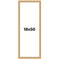 thumbnail image 1 of 18x50 Frame Gold Rustic Solid Wood Picture Frame | 1.25 Inch Wide Moulding | Rustique Gold, 1 of 8