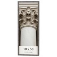thumbnail image 1 of 18x50 Frame Silver Grey Distressed Solid Wood Picture Frame | 0.75 Inch Moulding Width | Interior, 1 of 8