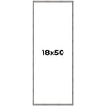 thumbnail image 1 of 18x50 Frame Silver Grey Distressed Solid Wood Picture Frame | 0.75 Inch Moulding Width | Interior, 1 of 8