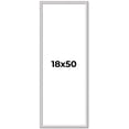 thumbnail image 1 of 18x50 Frame Silver Inner Slope Bevel Picture Frame | 1 Inch Moulding Width | 0.75 Inch Rabbet Depth, 1 of 8