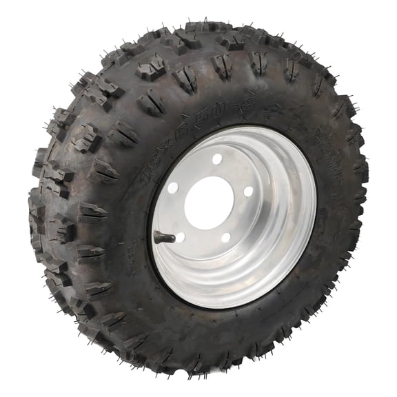 18x6.50-8 Snow Tire and Wheel 2 Ply (Compatible with Snow Models, Snow Blowers, and Lawn Mowers)