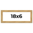 thumbnail image 1 of 18x6 Frame Beige Real Wood Picture Frame Width 1.25 inches | Interior Frame Depth 0.5 inches |, 1 of 8