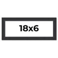 thumbnail image 1 of 18x6 Frame Black Real Wood Picture Frame Width 1.25 Inches | Interior Frame Depth 0.5 Inches |, 1 of 8