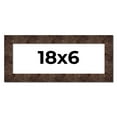 thumbnail image 1 of 18x6 Frame Brown Burl Real Wood Picture Frame Width 1.625 Inches | Interior Frame Depth 0.5 Inches, 1 of 8
