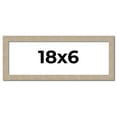 thumbnail image 1 of 18x6 Frame Grey Solid Wood Picture Frame Width 1 Inches | Interior Frame Depth 0.5 Inches |, 1 of 8