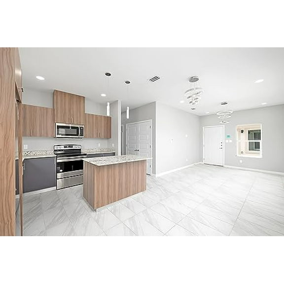 18x6 Modern AC Vent Cover - Decorative White Aluminum Air Vent - Standard Linear Slot Diffuser - Heating and Cooling Register Grille for Ceiling, Walls & Floors - Texas Buildmart