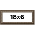 thumbnail image 1 of 18x6 Ornate Brown Real Wood Picture Frame Width 1.5 Inches | Interior Frame Depth 0.5 Inches | Zisa, 1 of 8