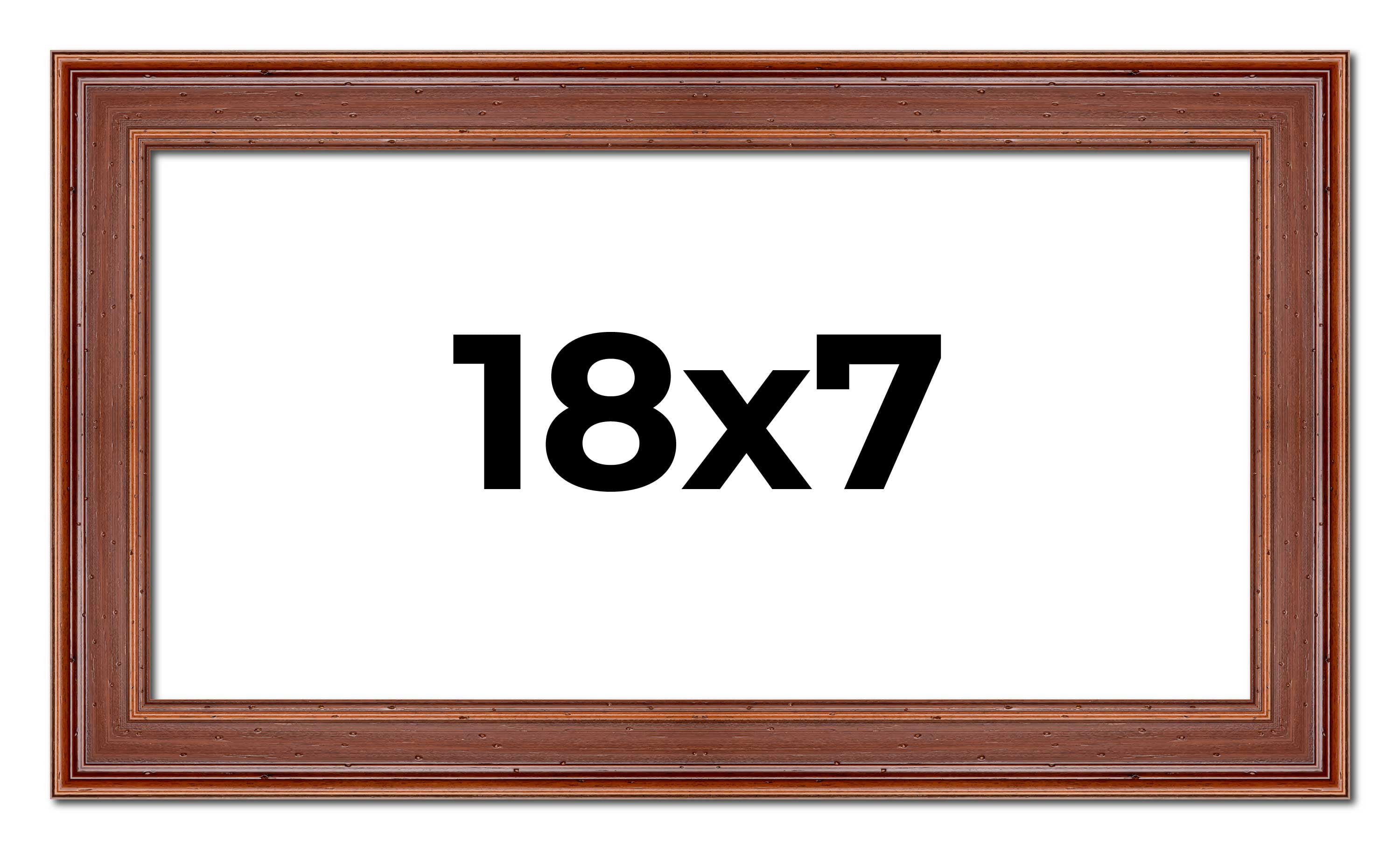 18x7 Frame Brown Old Farmhouse Waxed Board 2