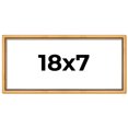 thumbnail image 1 of 18x7 Frame Beaded Gold Solid Wood Picture Frame | 0.75 Inches Moulding Width | Liscio Oro, 1 of 8
