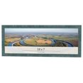 thumbnail image 1 of 18x7 Frame Blue Rustic Barnwood Solid Wood Picture Frame Width 1.25 Inches | Interior Depth 0.5, 1 of 8