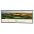 thumbnail image 1 of 18x7 Frame Blue Scuffed Farm Board Solid Wood Picture Frame Width 0.75 Inches | Interior Depth 0.5, 1 of 8