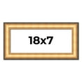 thumbnail image 1 of 18x7 Frame Gold Plein Aire Solid Wood Picture Frame Width 2 Inches | Interior Frame Depth 0.5, 1 of 8